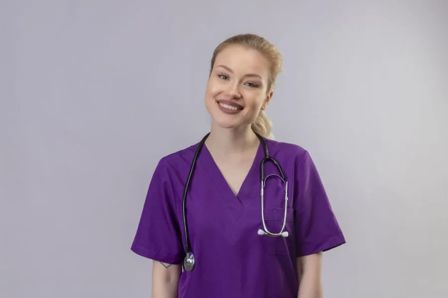 female-healthcare-worker-in-uniform-mother-touch-care